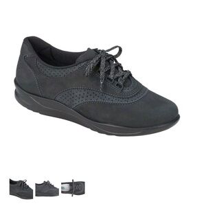SAS Tripad Comfort Black Suede “Nero” Easy Walking Shoes